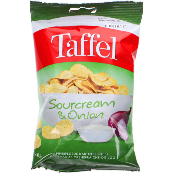 Taffel Sourcream & Onion 40 g