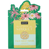 Sence Bedruckte Tuchmaske Green Botanical Market, 20ml