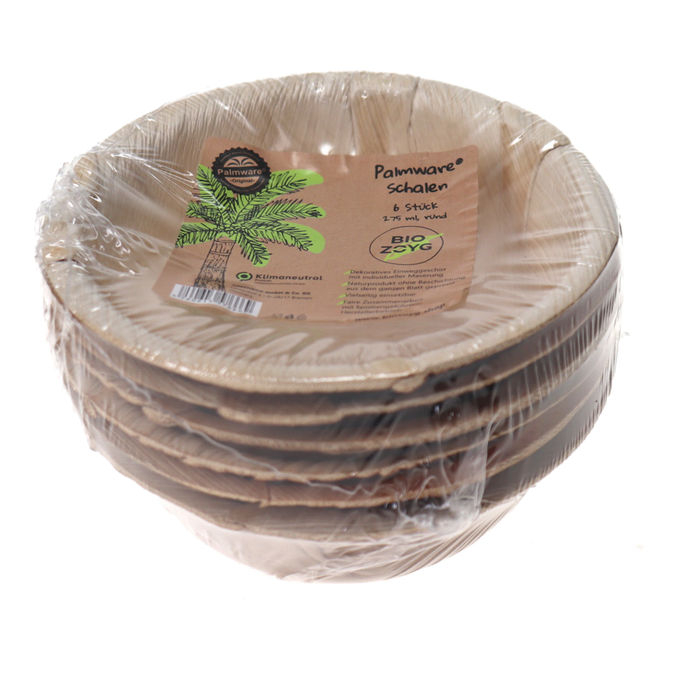 Biozoyg Palmblatt-Schale rund
