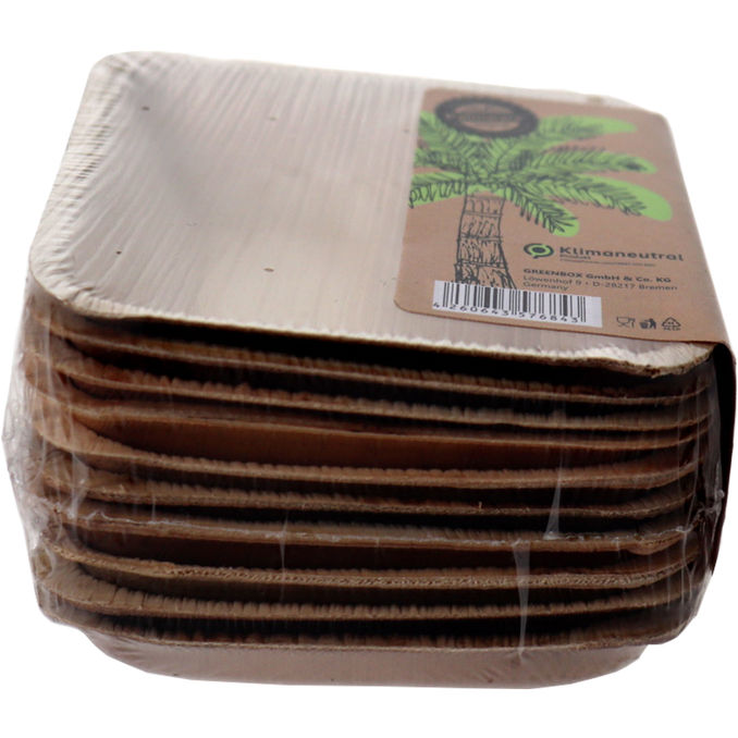 Biozoyg Palmblatt-Schale eckig