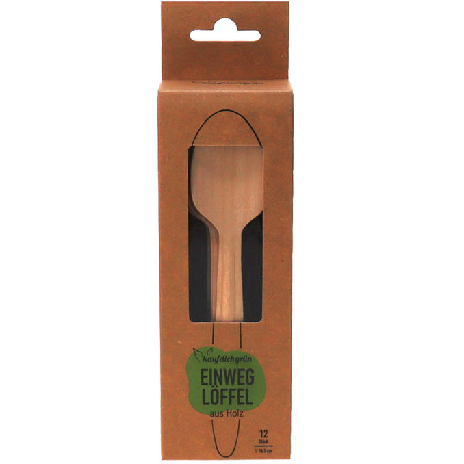 Biozoyg Kompostierbare Löffel für Party & BBQ