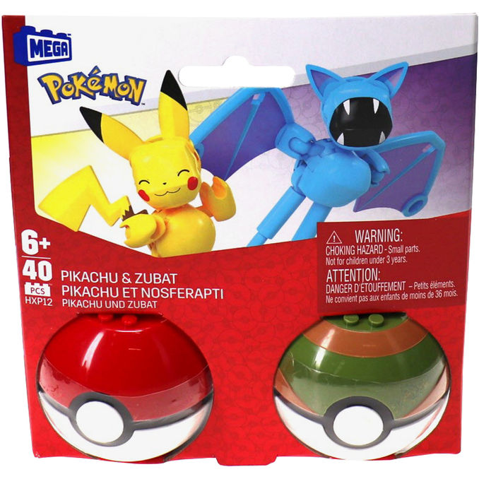 mega Pokémon Pokéball Kollektion Pikachu & Zubat Set
