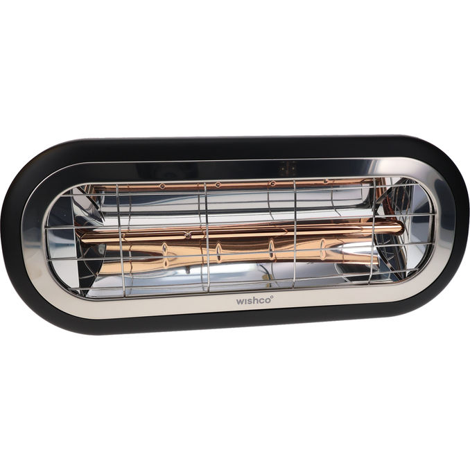 WISHCO Värmelampa Mini 2000 Svart
