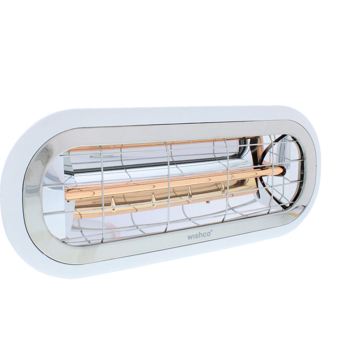 WISHCO Lämpölamppu Mini 1500W Valkoinen