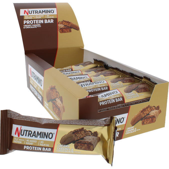 Nutramino Proteinbarer Creamy Caramel 12-pak