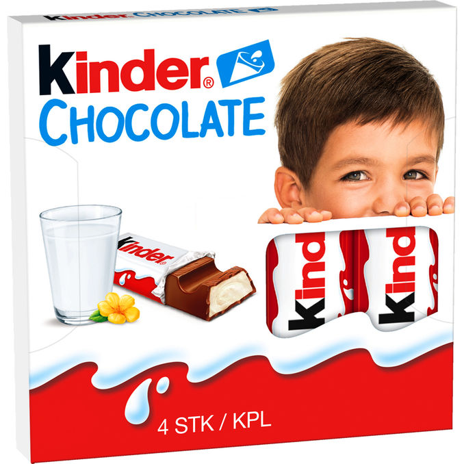 Maitosuklaa Kinder Chocolate 4-pack
