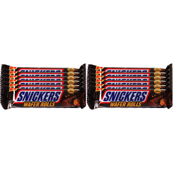 Snickers Wafer Roll, 24er Pack