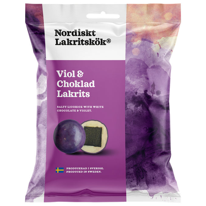 Nordiskt Lakritskök Viol & Choklad Lakrits 100g