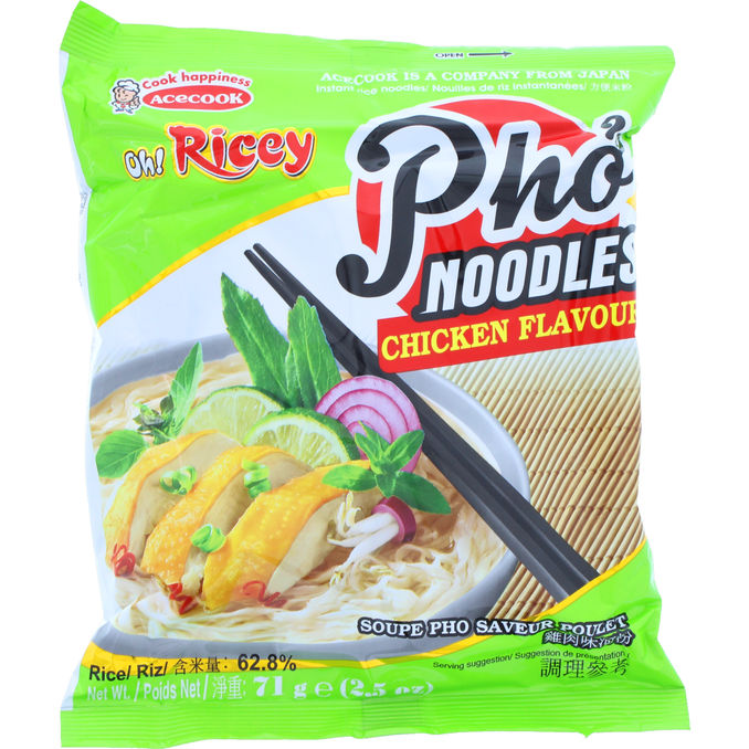 ACECOOK Snabbnudlar Oh Ricey Kyckling