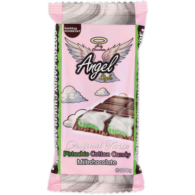 #Schmeckt Milchschokolade Pistazie Zuckerwatte