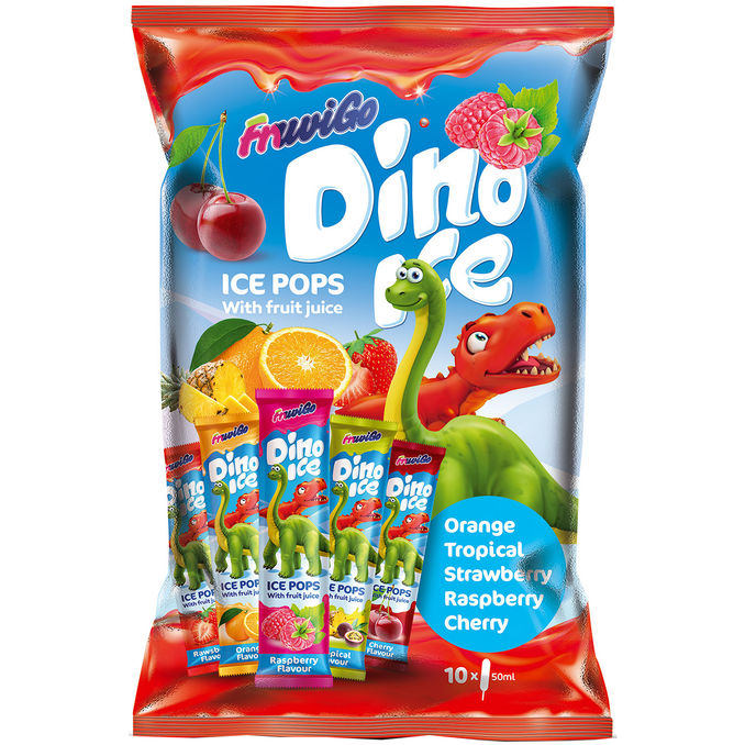 FruviGo Dino Ice Isglass 10-pack