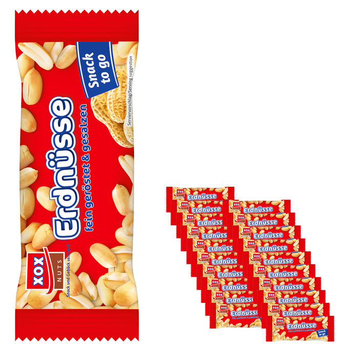 XOX Erdnüsse gesalzen, 20er Pack