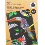 CRAFT Velvet Colouring Posters Animal