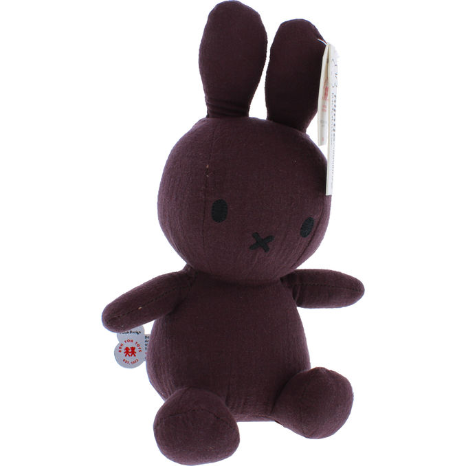 Miffy Mousseline Bamse Aubergine 23 cm