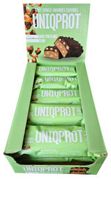 Uniqprot Vegan Proteinbar Almond Cookies Caramel, 15er Pack