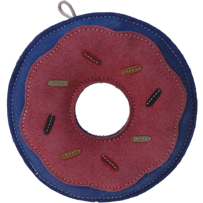 ChronoBalance Hundespielzeug Donut aus Leder