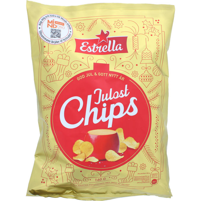 Estrella Ostechips "Julost" 160 g