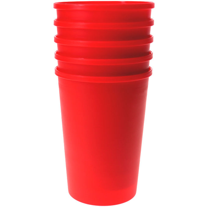 SPProducts PP-Festivalbecher in Rot, 5er Set