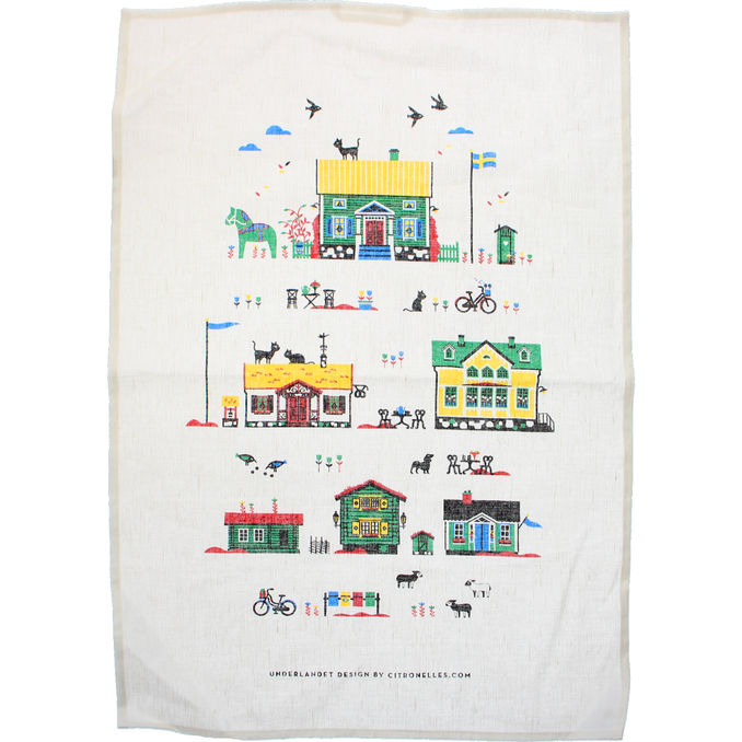 Citronelles Viskestykke Huse 50x70cm
