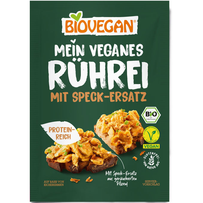 Biovegan BIO Mein veganes Rührei mit Speck-Ersatz