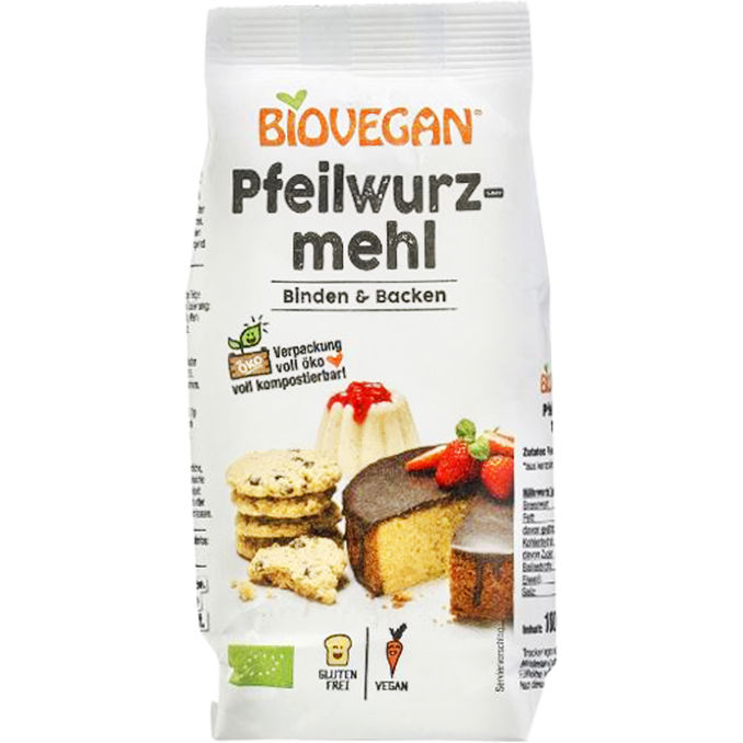 Biovegan BIO Pfeilwurzmehl BindeFIX Backen