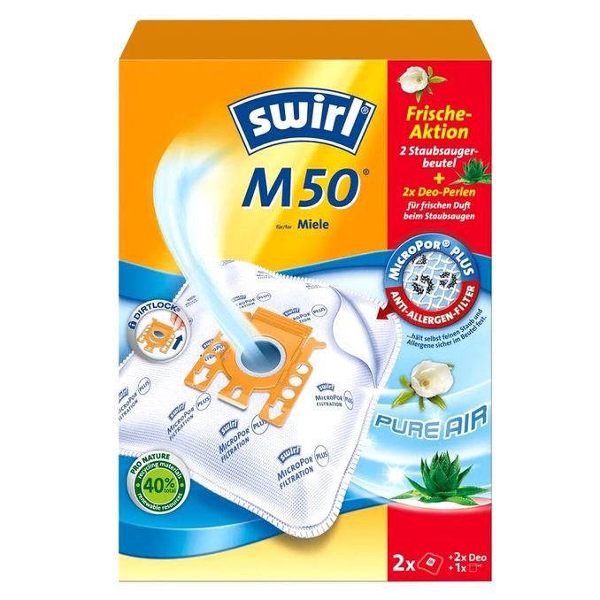 Swirl Staubsaugerbeutel M50, 2er Pack