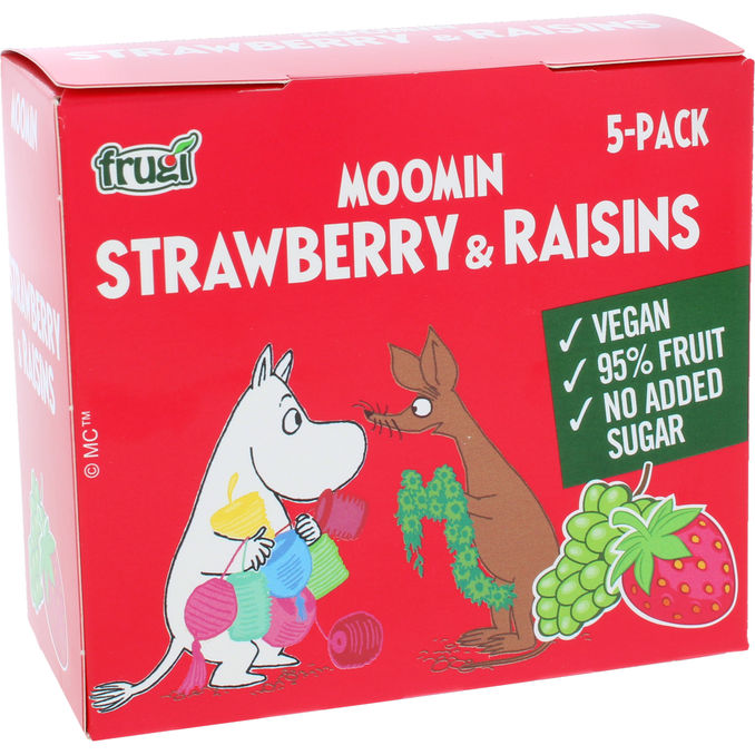 Moomin Torkade Jordgubbar & Russin