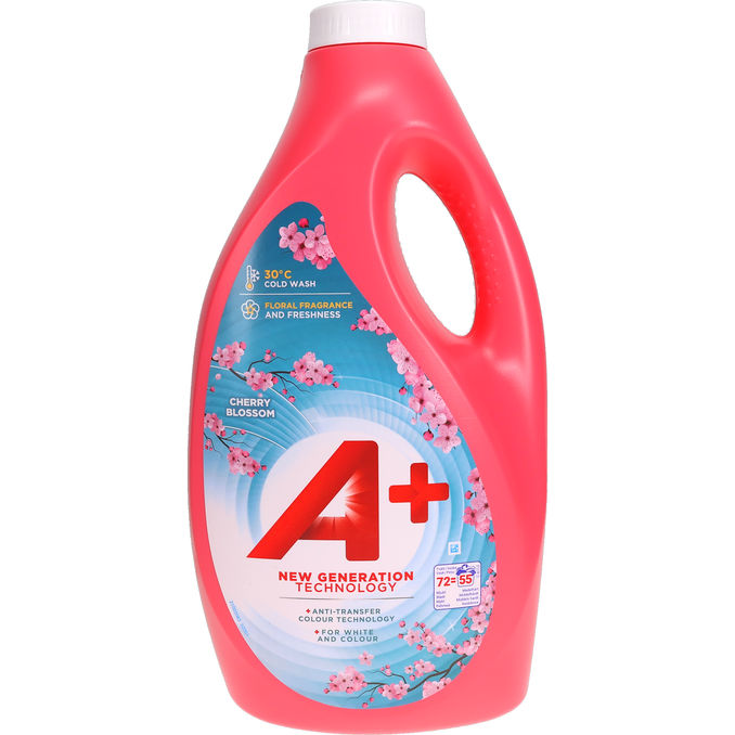 A+ Flytande Tvättmedel Cherry Blossom 3,6L