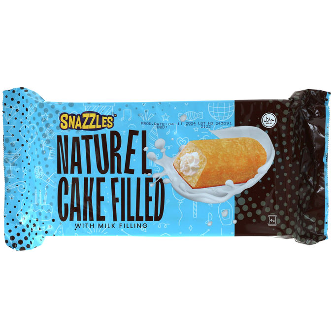Snazzles Saftiger Kuchen mit Milchcremefüllung, 4er Pack