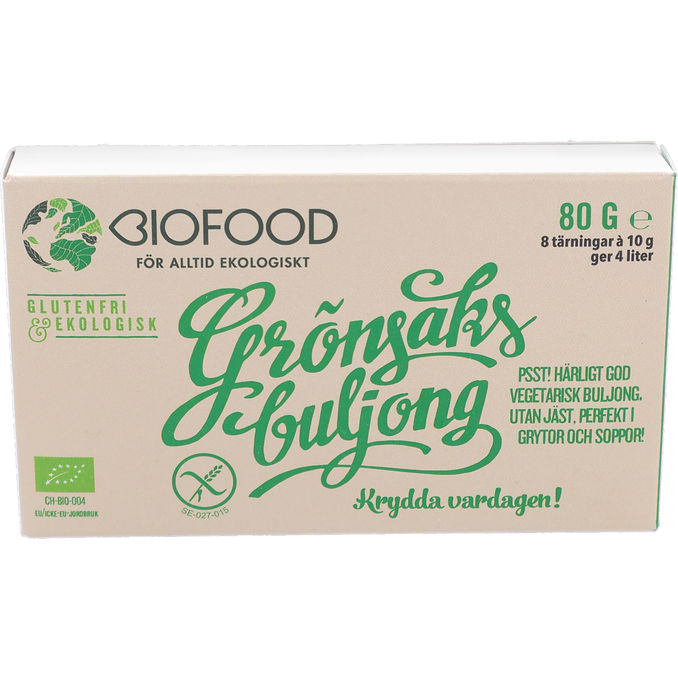 2 x Grönsaksbuljong Biofood | 2 x 8 x 10 g