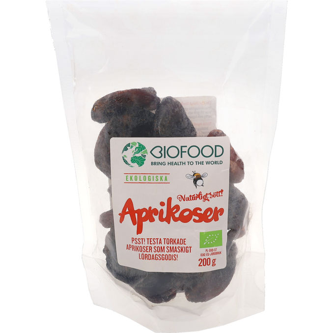 Biofood Torkade Aprikoser 200g