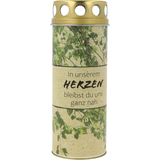 Hofer Grabkerze aus Pflanzenfasern