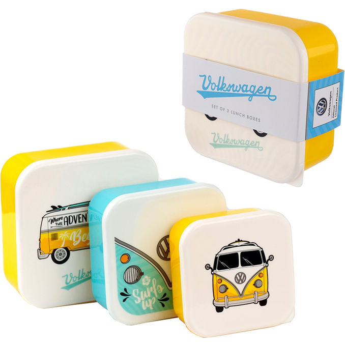 puckator Volkswagen Caravan Lunchboxen, 3er Set