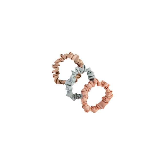Cailap Scrunchie Thin Beige/Blå/Rosa 3-pack
