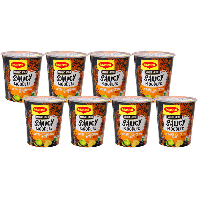 Maggi Asia-Noodles Cup Chicken, 8er Pack