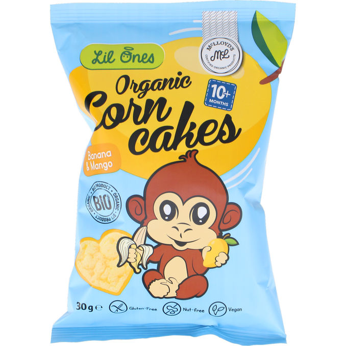 Lil Ones Corn Cakes Banan Mango