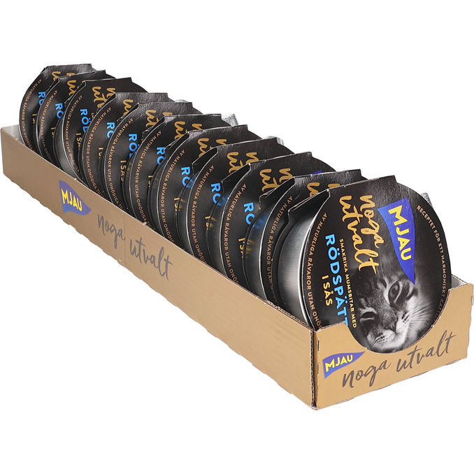Mjau Kattmat Rödspätta Sås 11-pack