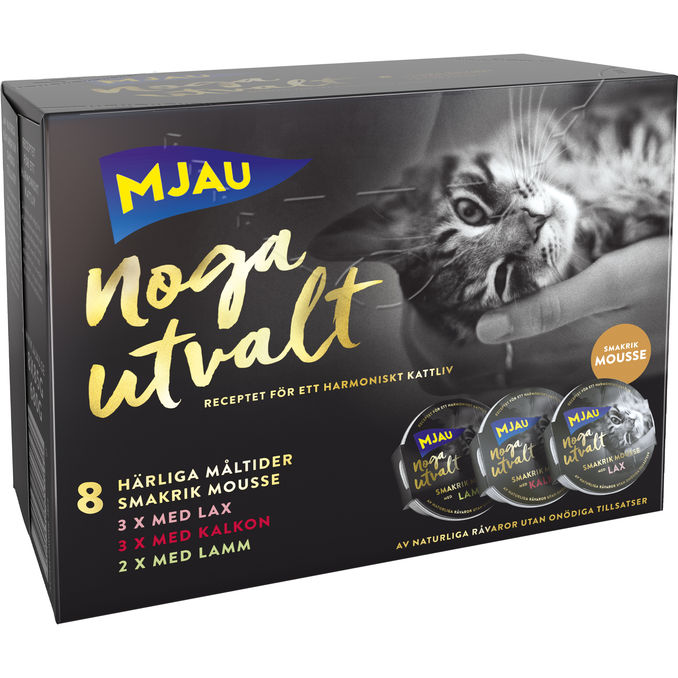 Mjau Vådfoder Katte Multibox 680g