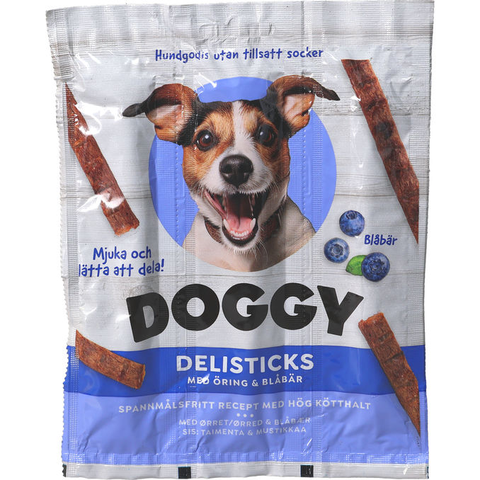 Doggy Delisticks Ørred & Blåbær