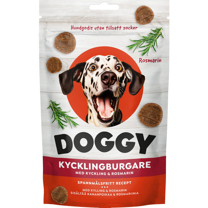 Doggy Hundgodis Kycklingburgare 60g