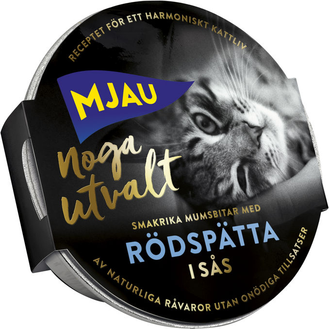 Mjau Kattemad m. Rødspætte 85g