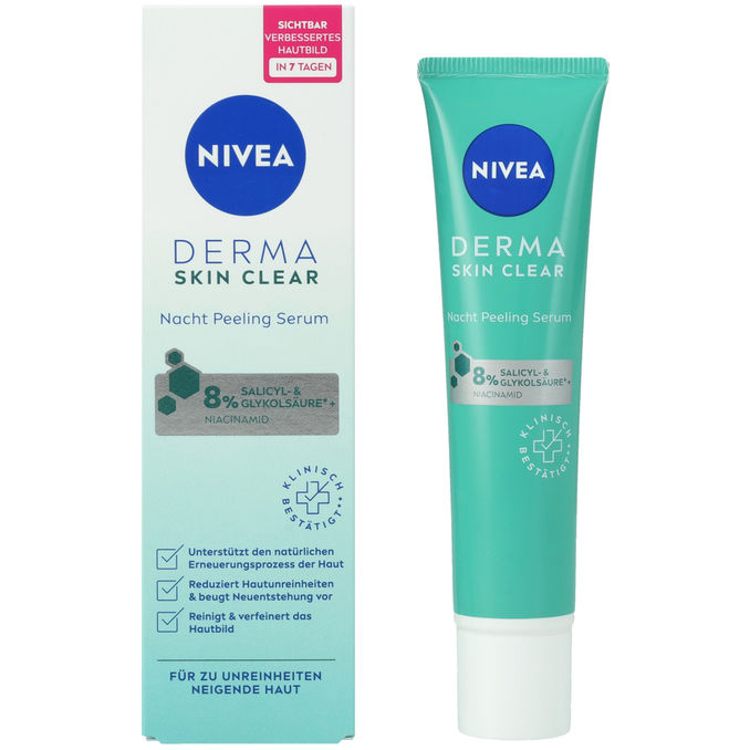 Nivea Gesichtspeeling Derma Skin Clear Night Scrub Serum