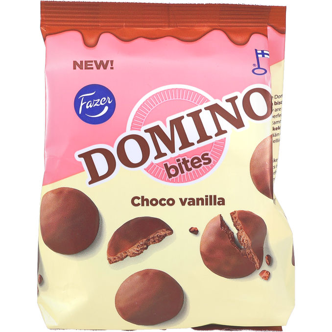 Fazer Domino Kiks m. Chokoladeovertræk 185 g