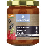 Followfood Bio Aufstrich Paprika Olive 120g