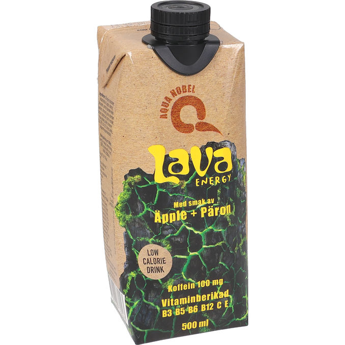 Aqua Nobel Lava Energidrik m. Æble & Pære 500 ml