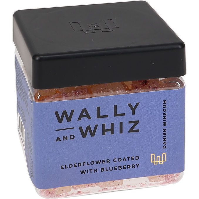 Wally & Whiz Vegansk Vingummi m. Hyldeblomst/Blåbær 140 g