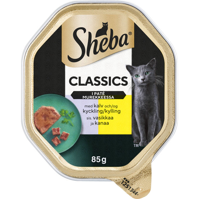 5 x Kattmat Classics Kalv Sheba | 5 x 85 g