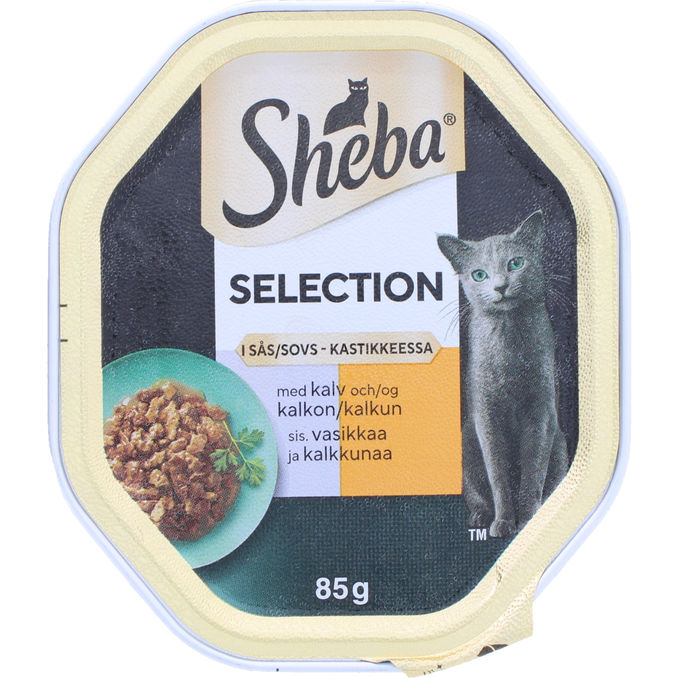 5 x Kattmat Kalv & Kalkon Sheba | 5 x 85 g