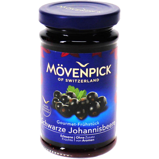 Mövenpick Gourmet-Frühstücksaufstrich Schwarze Johannisbeere