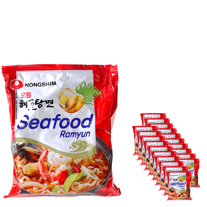 NONGSHIM Instantnudeln Seafood Ramyun, 20er Pack